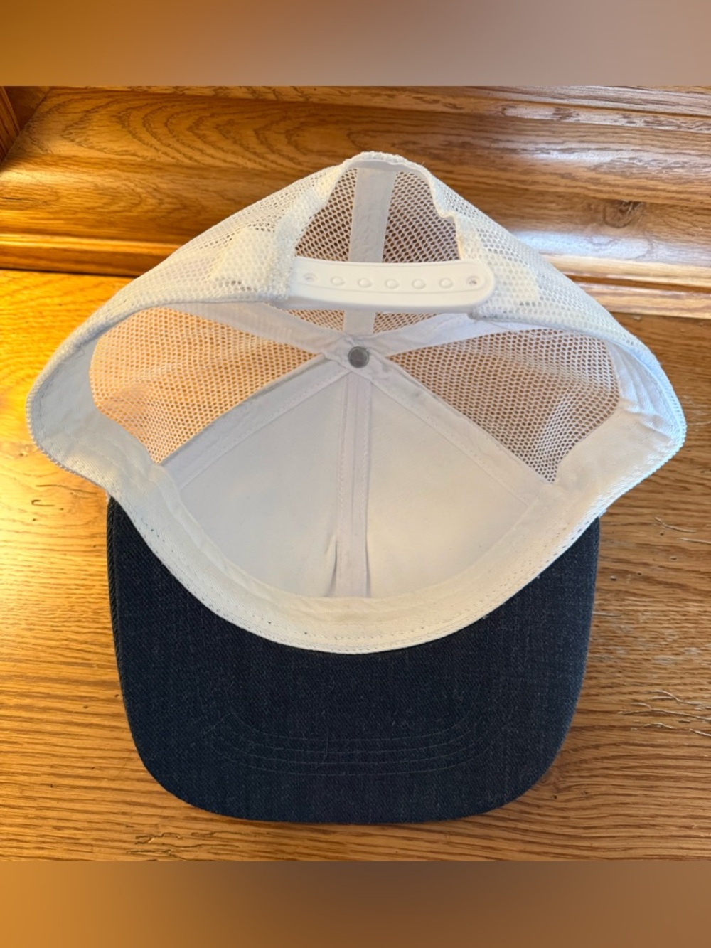 Gray & White Trucker Hat with Tattoo Shop Patch - Picture 10 of 10